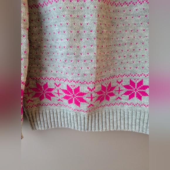 POL M Sweater with Reindeer And Snowflakes - Picture 4 of 10